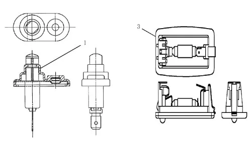 87541092 - Датчик нажатия торм пед./концевик вкл. освещ. каб. TGT8./Mg., TJT9./St.
