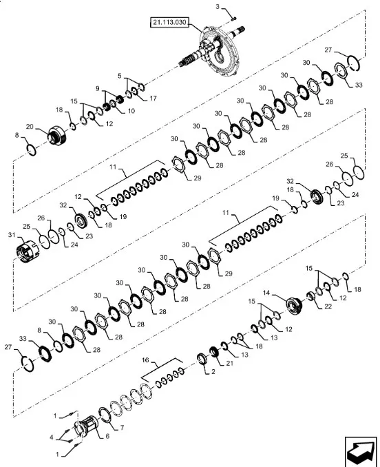 48182784 - Фланецдержатель вала входного КПП скор. TGT8./Mg.